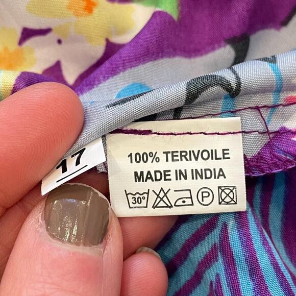 King Kameha Tropical, Floral, Pineapple, Bird, Hawaiian Button Down Shirt, 2XL - Picture 8 of 13